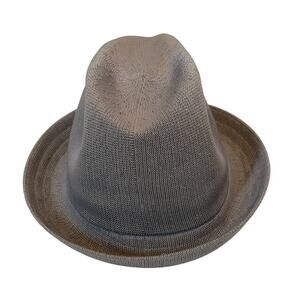 Men's Kangol Gray Color Tropic Player Breathable Polyester Blend Hat Size Small